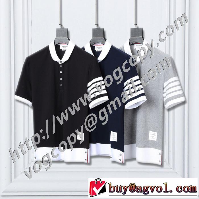 3色可選 トムブラウン どのアイテムも手頃な価格で THOM BROWNE トレンド最先端のアイテム 半袖Tシャツ