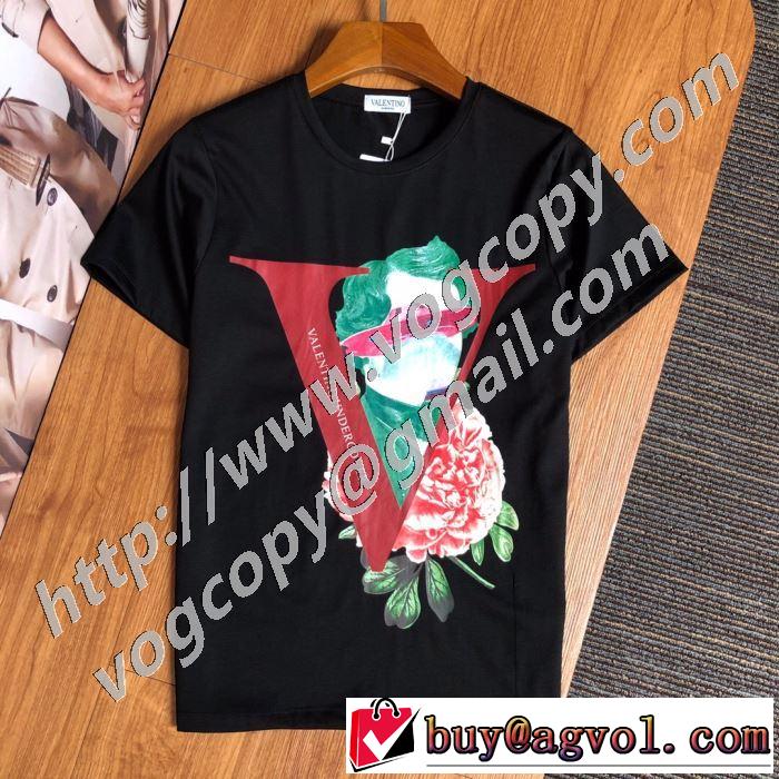 春夏コレクション新品  2色可選 半袖Tシャツ 差をつけたい人にもおすすめ ヴァレンティノ VALENTINO