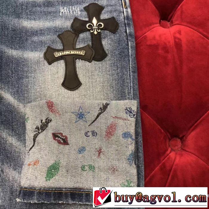 クロムハーツ CHROME HEARTS 最先端のスタイル ジーンズ  20SS☆送料込