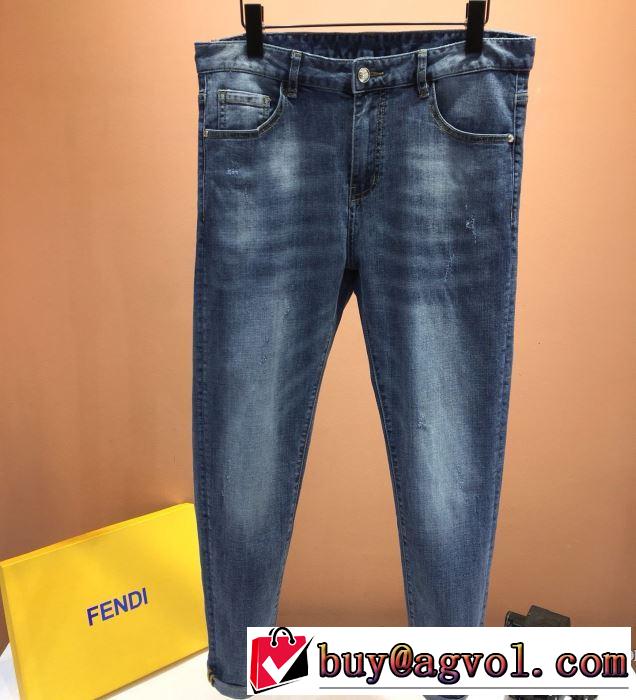 FENDIパンツ コーデ メンズ ファション2020春夏新作 フェンデイ コピー デニムジーンズ サイズ感カジュアル快適