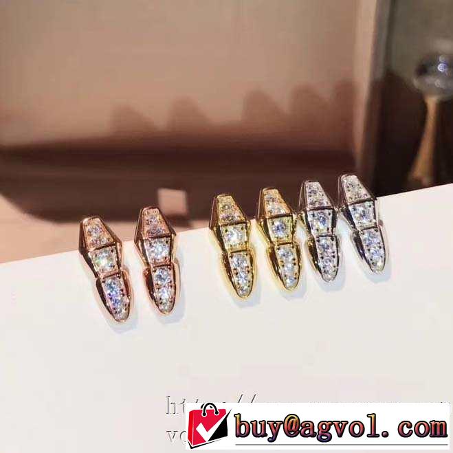 ブルガリ BVLGARI 3色可選 2020SS人気 ピアス どのアイテムも手頃な価格で