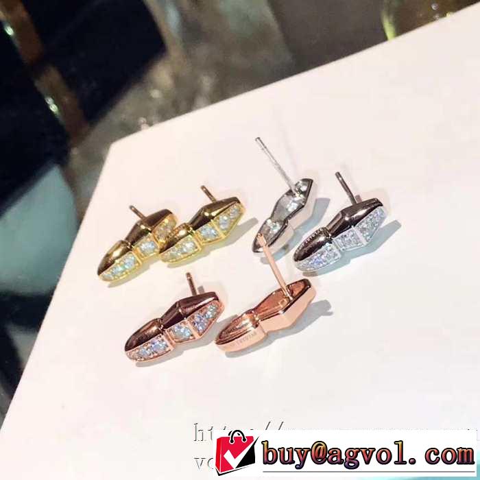 ブルガリ BVLGARI 3色可選 2020SS人気 ピアス どのアイテムも手頃な価格で