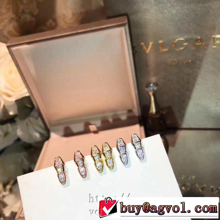 ブルガリ BVLGARI 3色可選 2020SS人気 ピアス どのアイテムも手頃な価格で