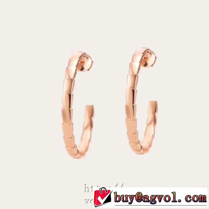 ファッションに合わせ ブルガリ BVLGARI 2色可選 さらに魅力的 ピアス 2020話題の商品