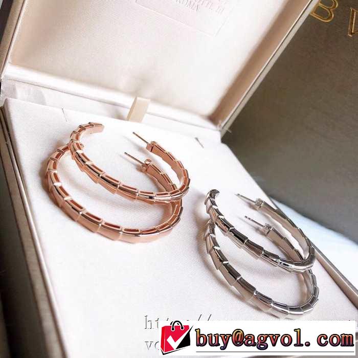 ファッションに合わせ ブルガリ BVLGARI 2色可選 さらに魅力的 ピアス 2020話題の商品