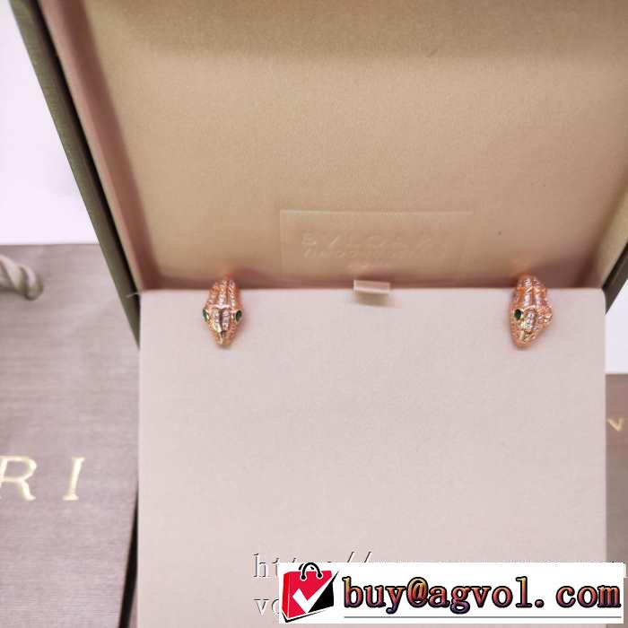 BVLGARI 2色可選 2020年春夏コレクション ピアス 大人気のブランドの新作 ブルガリ