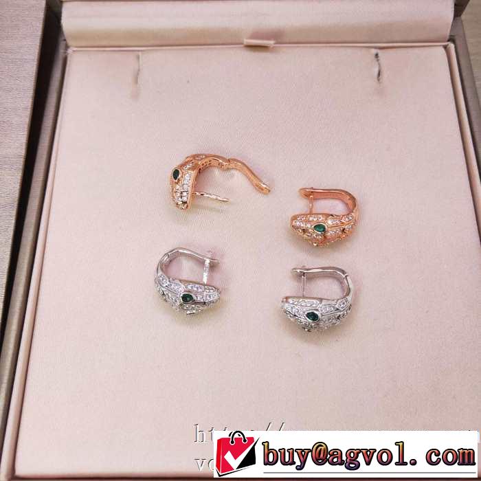 BVLGARI 2色可選 2020年春夏コレクション ピアス 大人気のブランドの新作 ブルガリ