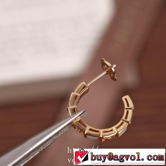 お値段もお求めやすい ブルガリ BVLGARI 2020話題の商品 ピアス 愛らしい春の新作