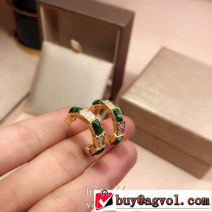 春夏コレクション新品 ブルガリ BVLGARI おしゃれな人が持っている  ピアス 20SS☆送料込