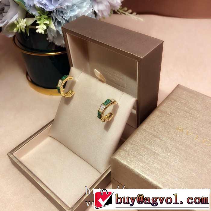 春夏コレクション新品 ブルガリ BVLGARI おしゃれな人が持っている  ピアス 20SS☆送料込