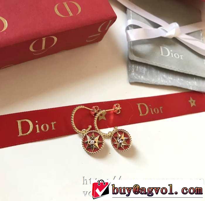 2色可選  ディオールお値段もお求めやすい DIOR  ピアス  ストリート界隈でも人気