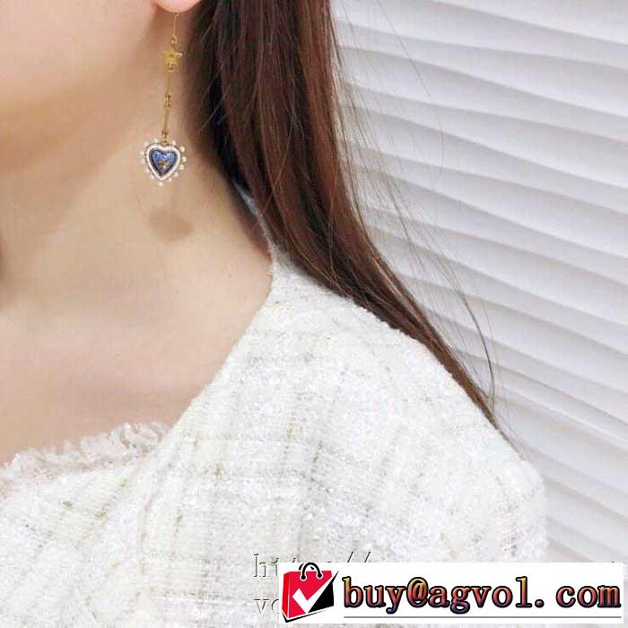 3色可選 ディオール高級感のある素材20SSトレンド DIOR  ピアス  ストリート感あふれ