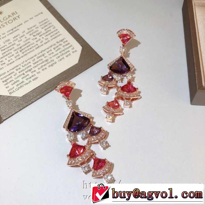 限定ブルガリ ディーヴァ ドリーム イヤリングBVLGARI スーパーコピー 華美 ハイブランドアクセサリーコーデ2020セール