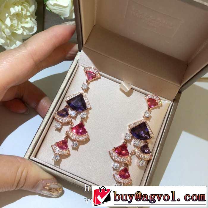 限定ブルガリ ディーヴァ ドリーム イヤリングBVLGARI スーパーコピー 華美 ハイブランドアクセサリーコーデ2020セール