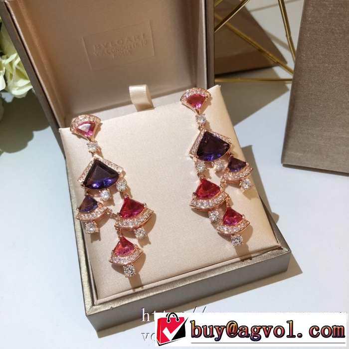 限定ブルガリ ディーヴァ ドリーム イヤリングBVLGARI スーパーコピー 華美 ハイブランドアクセサリーコーデ2020セール