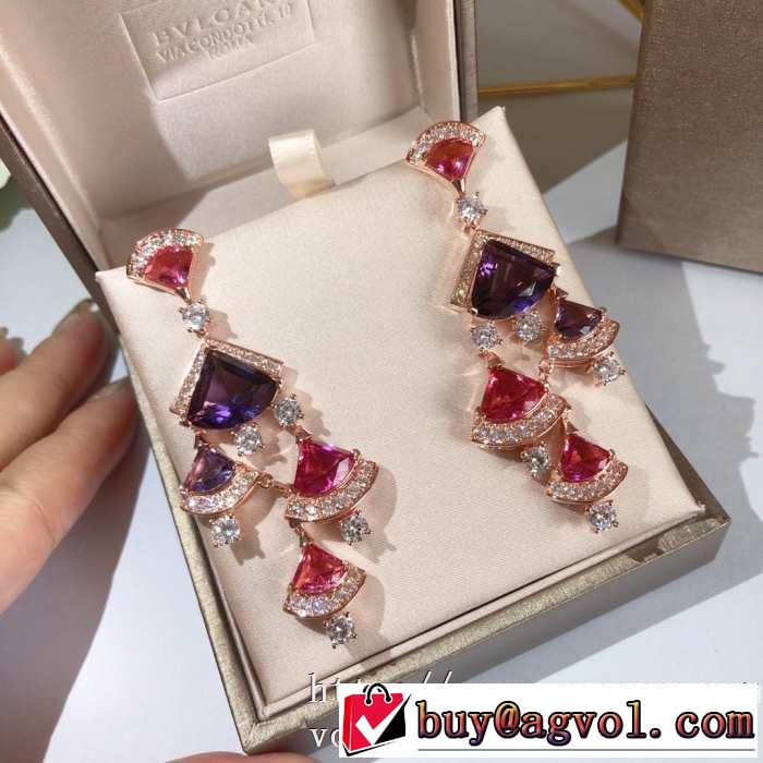 限定ブルガリ ディーヴァ ドリーム イヤリングBVLGARI スーパーコピー 華美 ハイブランドアクセサリーコーデ2020セール