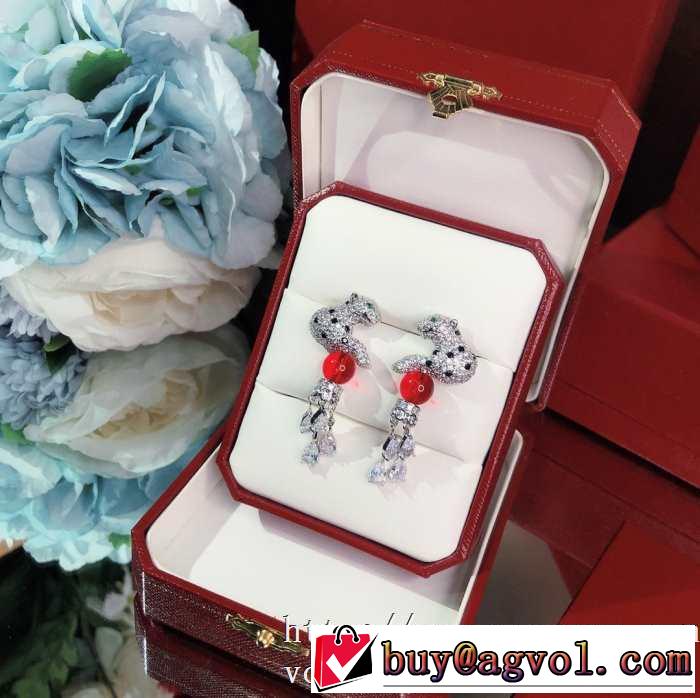 CARTIER パンテール ドゥ カルティエ イヤリング結婚式華美高級ブランド アクセサリー プレゼントスタイリッシュ新作
