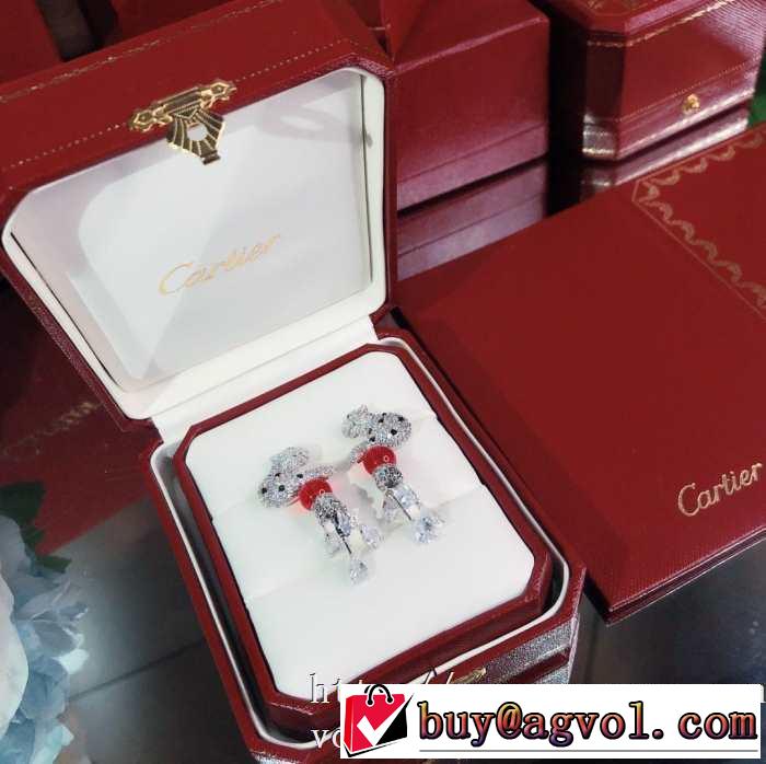 CARTIER パンテール ドゥ カルティエ イヤリング結婚式華美高級ブランド アクセサリー プレゼントスタイリッシュ新作