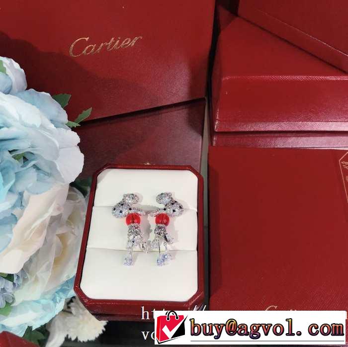 CARTIER パンテール ドゥ カルティエ イヤリング結婚式華美高級ブランド アクセサリー プレゼントスタイリッシュ新作