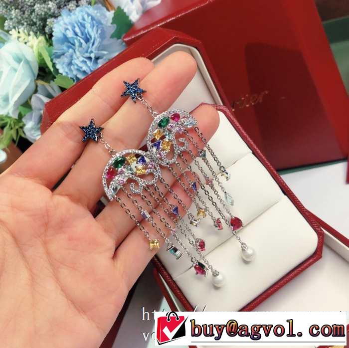 綺麗 CARTIERイヤリング 通販 レディース プレゼント ブランド カルティエ アクセサリー 安い コピー エレガント コーデ