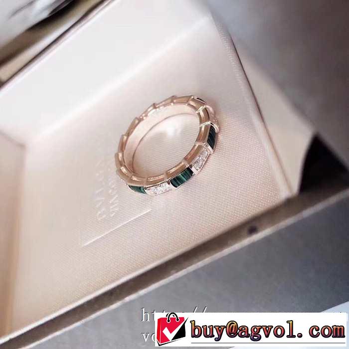 20新作です リング/指輪 ストリート界隈でも人気 ブルガリ BVLGARI ストリート系に大人気