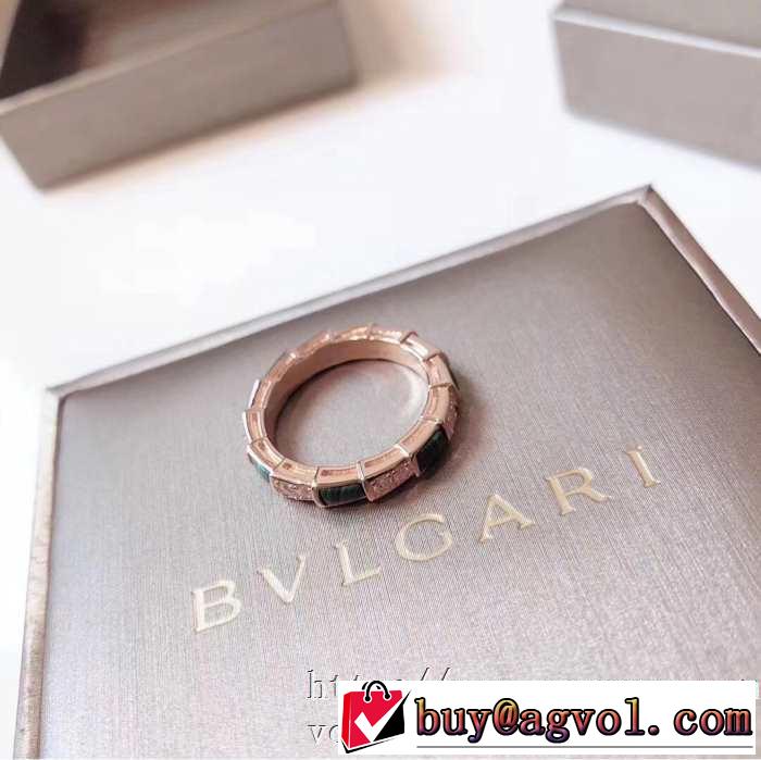 20新作です リング/指輪 ストリート界隈でも人気 ブルガリ BVLGARI ストリート系に大人気