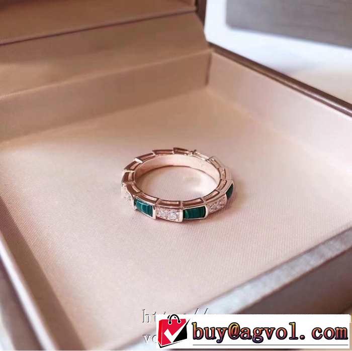 20新作です リング/指輪 ストリート界隈でも人気 ブルガリ BVLGARI ストリート系に大人気