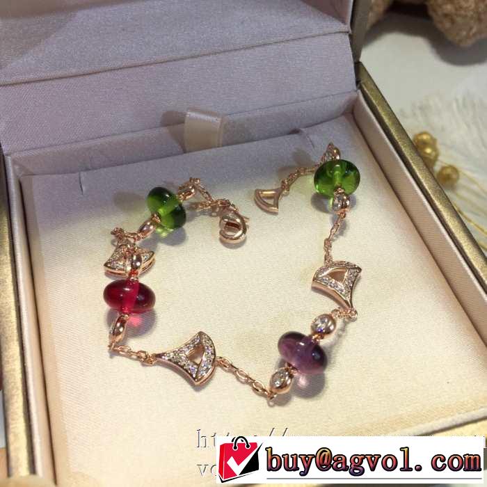 コーデの完成度を高める ブレスレット2色可選  お手頃プライス ブルガリ BVLGARI この時期の一番人気は