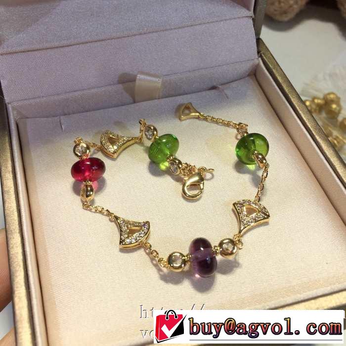 コーデの完成度を高める ブレスレット2色可選  お手頃プライス ブルガリ BVLGARI この時期の一番人気は