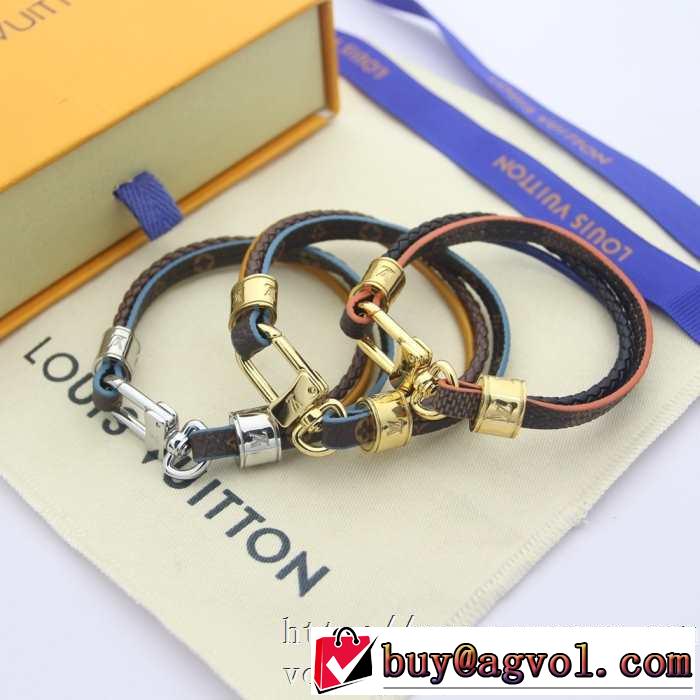 3色可選 通勤通学どちらでも使え  LOUIS VUITTON 素敵なアイテム ブレスレット ルイ ヴィトン 万能に使える