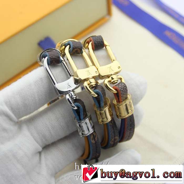 3色可選 通勤通学どちらでも使え  LOUIS VUITTON 素敵なアイテム ブレスレット ルイ ヴィトン 万能に使える