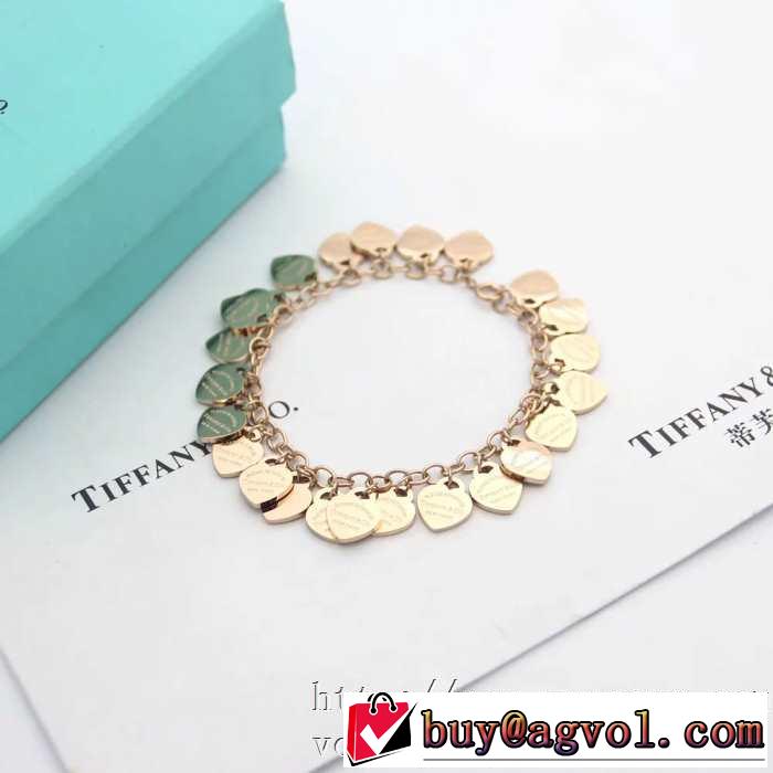 3色可選 ファッショニスタを中心に新品が非常に人気 ティファニー Tiffany&Co 2020春新作 ブレスレット