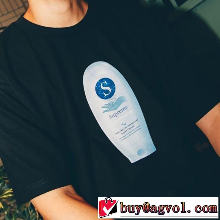 2色可選 2020年春夏コレクション Supreme 19FW Super Cream Tee  Tシャツ/半袖 コーデの完成度を高める