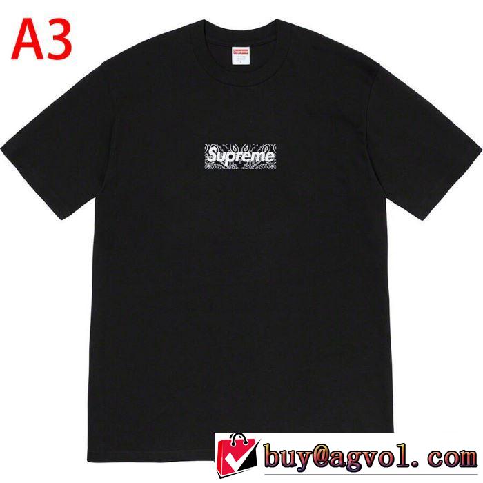 トレンド最先端のアイテム 多色可選  Tシャツ/半袖 Supreme 19FW Bandana Box Logo Tee 20SS☆送料込