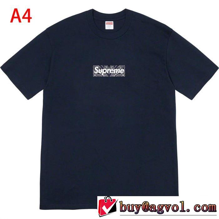 トレンド最先端のアイテム 多色可選  Tシャツ/半袖 Supreme 19FW Bandana Box Logo Tee 20SS☆送料込
