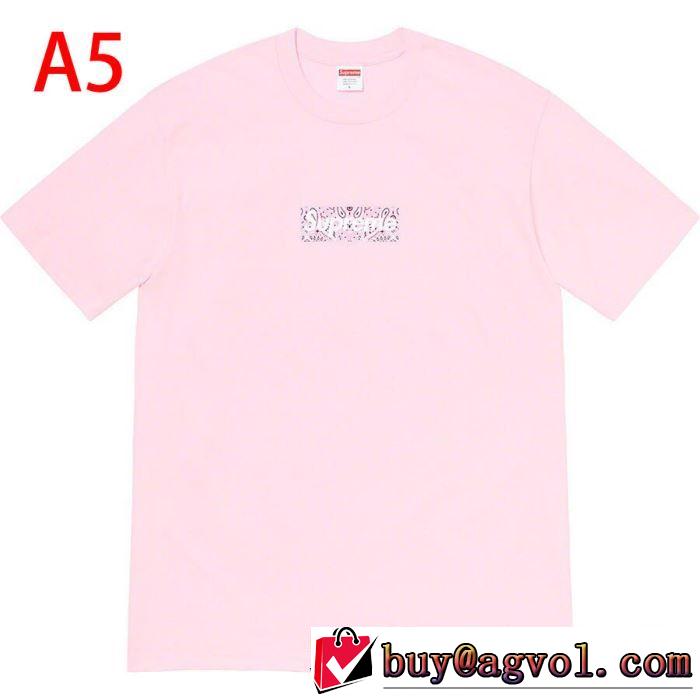 トレンド最先端のアイテム 多色可選  Tシャツ/半袖 Supreme 19FW Bandana Box Logo Tee 20SS☆送料込