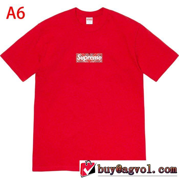 トレンド最先端のアイテム 多色可選  Tシャツ/半袖 Supreme 19FW Bandana Box Logo Tee 20SS☆送料込
