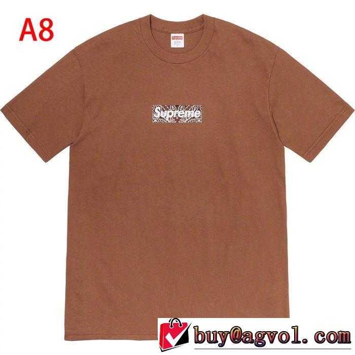 トレンド最先端のアイテム 多色可選  Tシャツ/半袖 Supreme 19FW Bandana Box Logo Tee 20SS☆送料込
