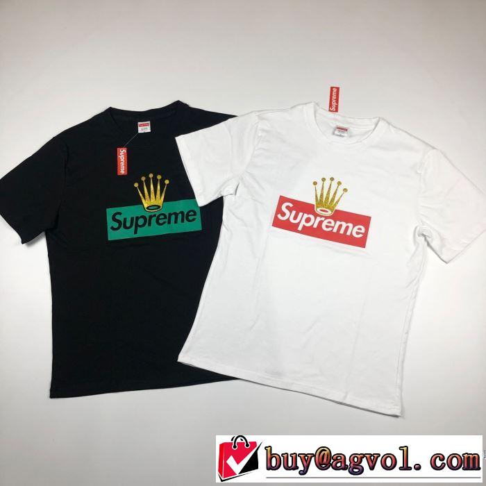 シンプルなファッション 2色可選 半袖Tシャツ この時期の一番人気は シュプリーム SUPREME