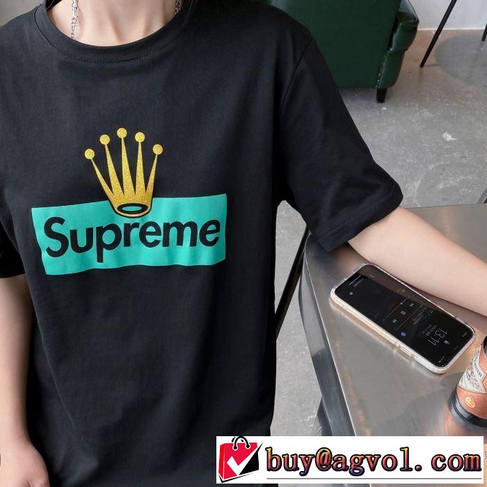 シンプルなファッション 2色可選 半袖Tシャツ この時期の一番人気は シュプリーム SUPREME