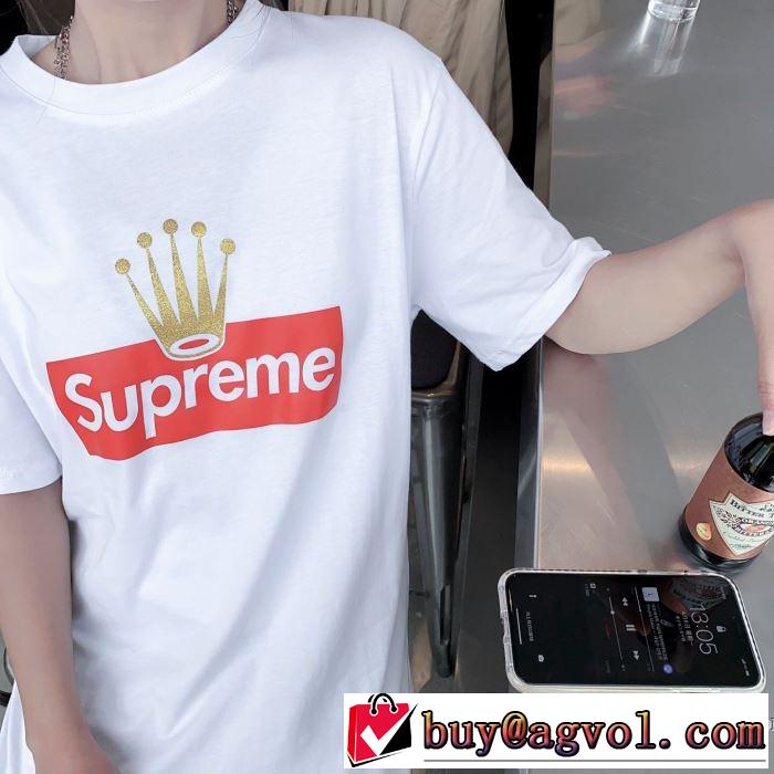 シンプルなファッション 2色可選 半袖Tシャツ この時期の一番人気は シュプリーム SUPREME