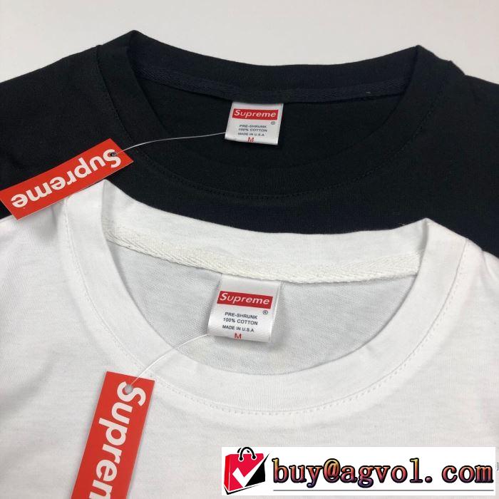 シンプルなファッション 2色可選 半袖Tシャツ この時期の一番人気は シュプリーム SUPREME