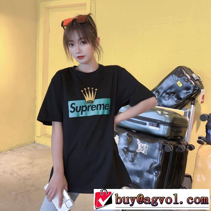 シンプルなファッション 2色可選 半袖Tシャツ この時期の一番人気は シュプリーム SUPREME