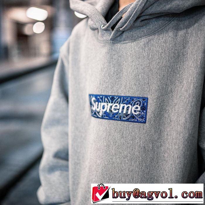 お値段もお求めやすい 多色可選 パーカー SUPREME Bandana Box Logo Hooded Sweatshirt 2020年春夏コレクション