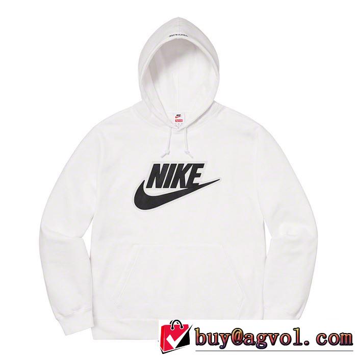 エレガントな雰囲気 3色可選 Supreme Nike Leather Hooded Sweatshirt 2020話題の商品 スタイルアップ