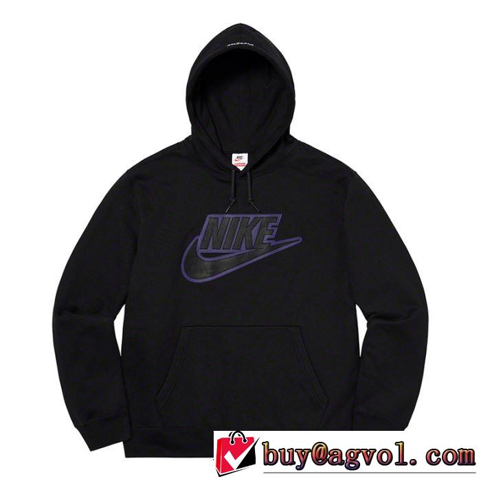 エレガントな雰囲気 3色可選 Supreme Nike Leather Hooded Sweatshirt 2020話題の商品 スタイルアップ