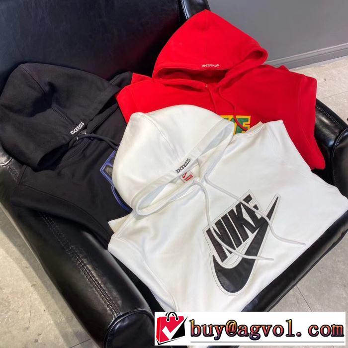 エレガントな雰囲気 3色可選 Supreme Nike Leather Hooded Sweatshirt 2020話題の商品 スタイルアップ