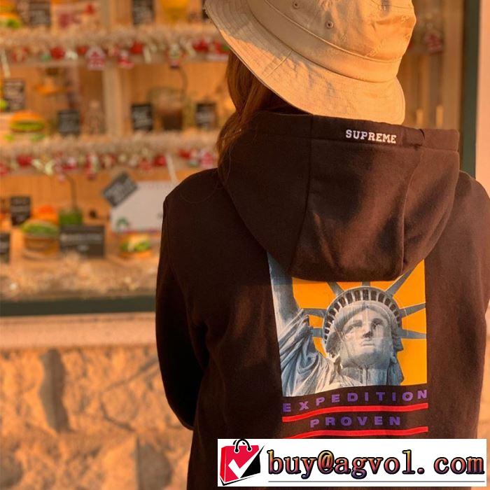 おしゃれに大人の必見 2色可選  Supreme 19FW TNF Statue of Liberty Hooded パーカー