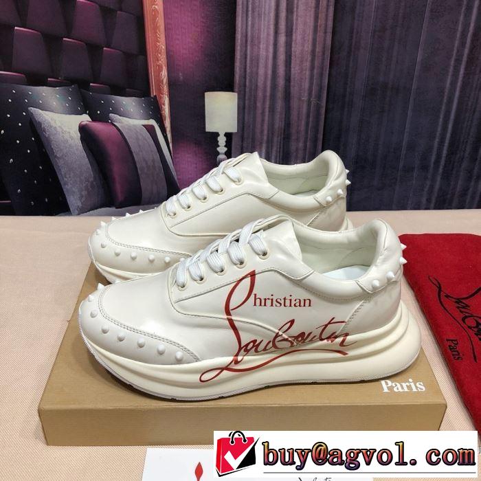 2色可選 クリスチャンルブタン手頃価格でカブり知らず  Christian Louboutin 素敵なアイテム ランニングシューズ