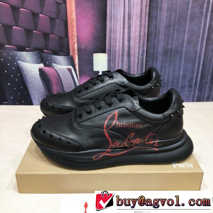 2色可選 クリスチャンルブタン手頃価格でカブり知らず  Christian Louboutin 素敵なアイテム ランニングシューズ